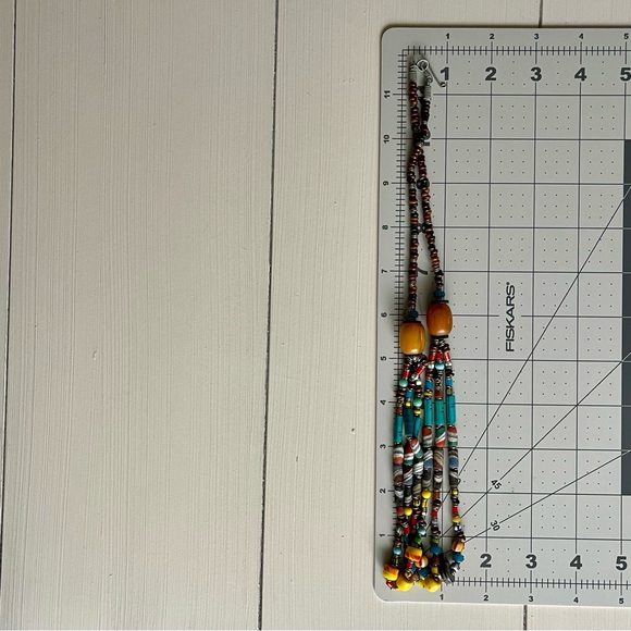 Handmade | Vintage | African Trade Beads Multi-Strand 23" Necklace - Picture 13 of 13